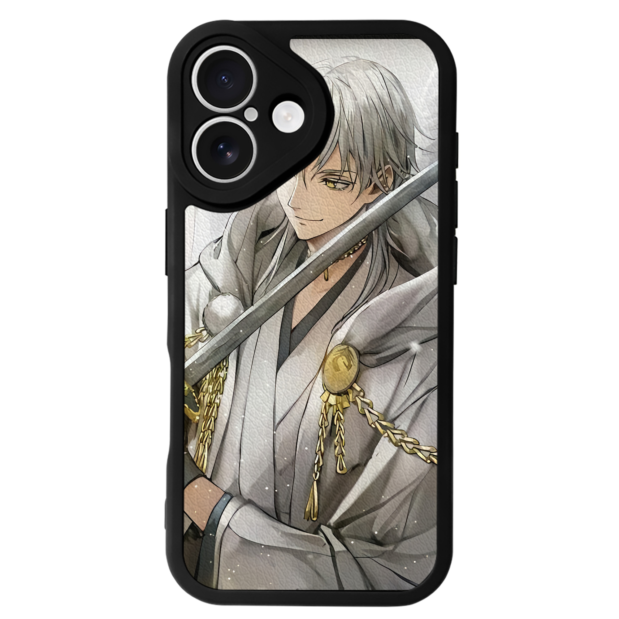 （画像用） 刀剣乱舞 Touken Ranbu 【iPhone 16シリーズ対応】シリコンスマホケース（レザー調） 材質：シリコン